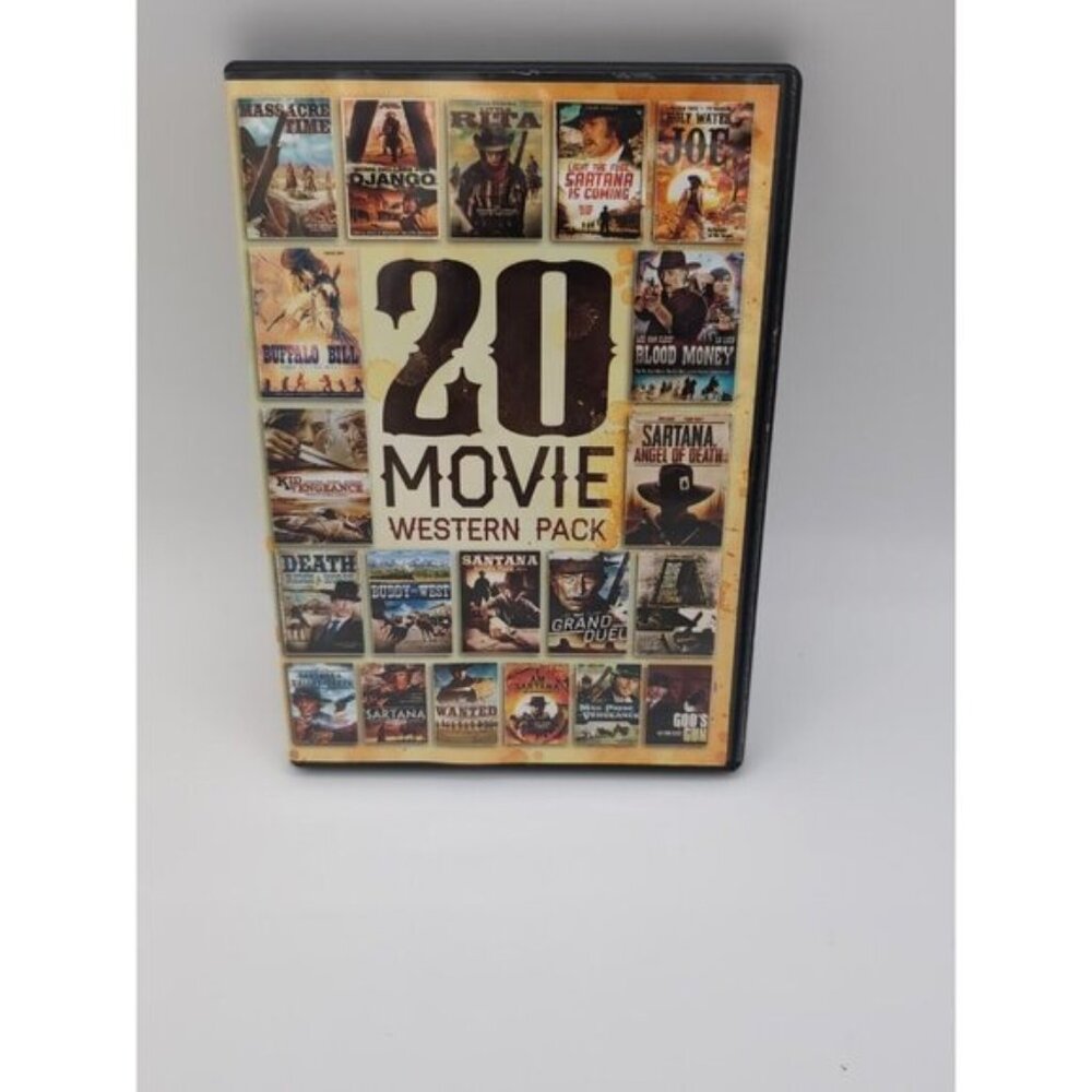 20 Movie Western Pack DVD, 2012, 5-Disc Set Buffalo Bill Sundance Kid